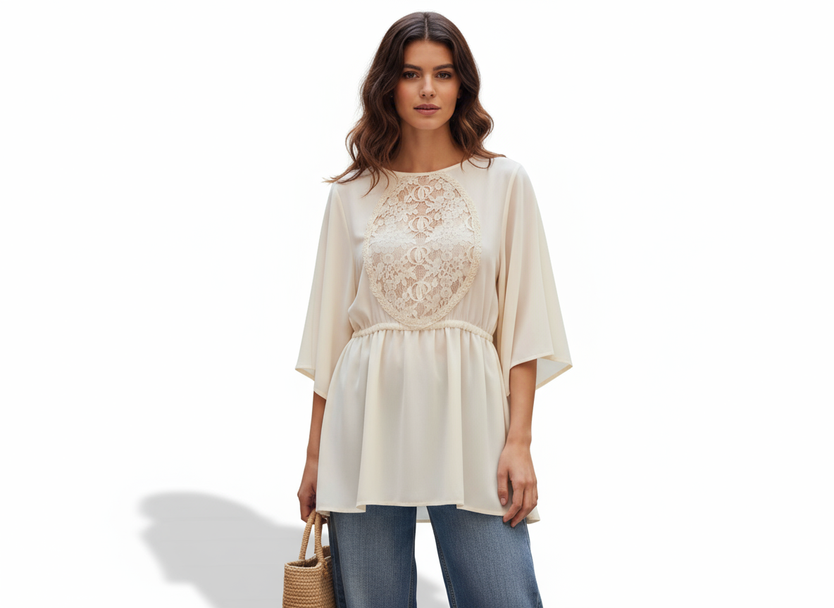 Opaline Satin Wrap Top